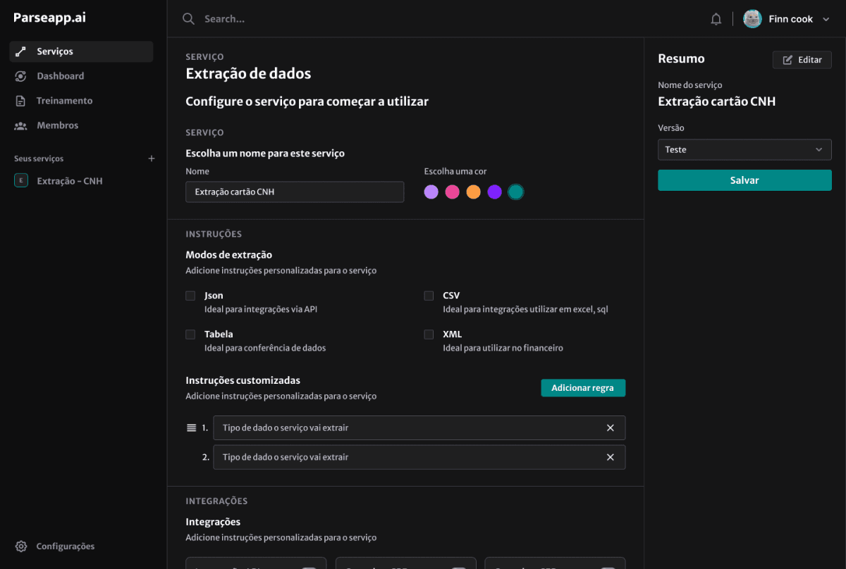 Regras Personalizadas